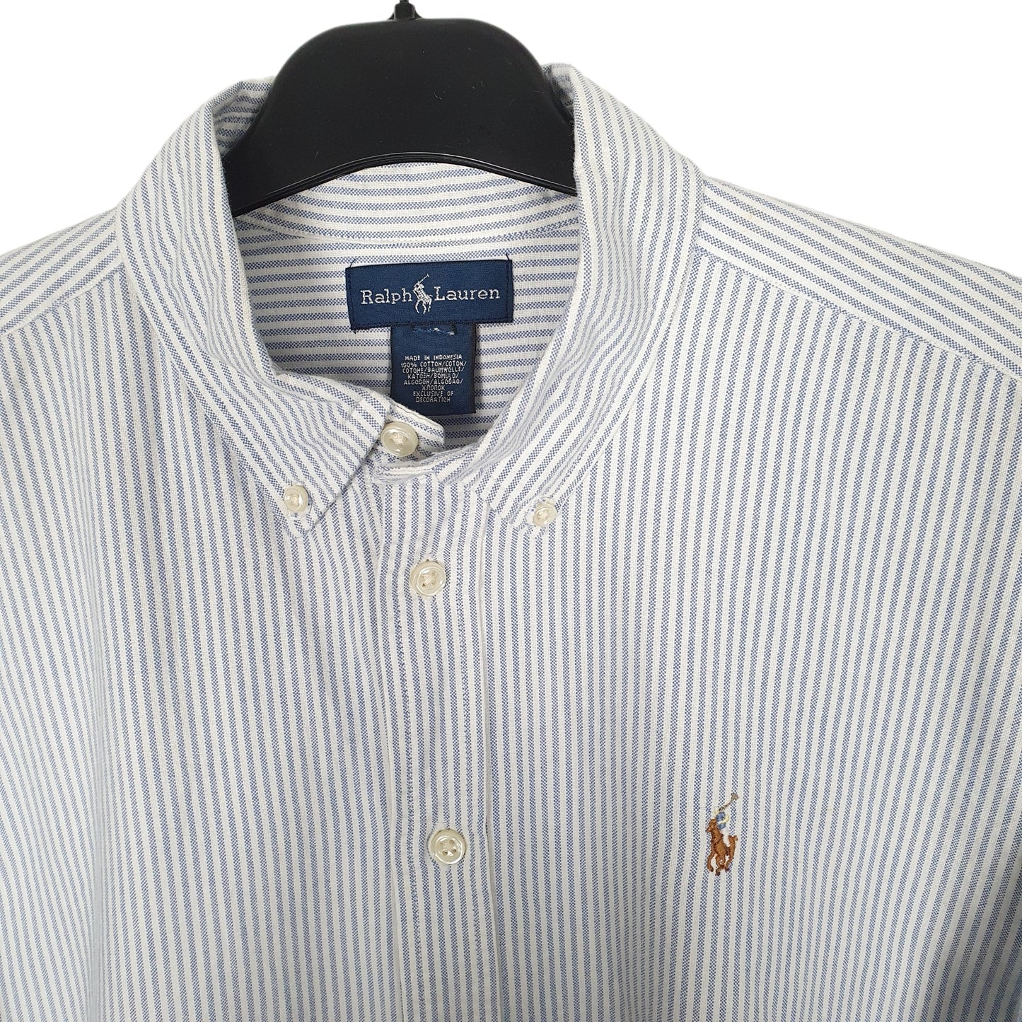 Ralph Lauren Long Sleeve Regular Fit Striped Shirt White