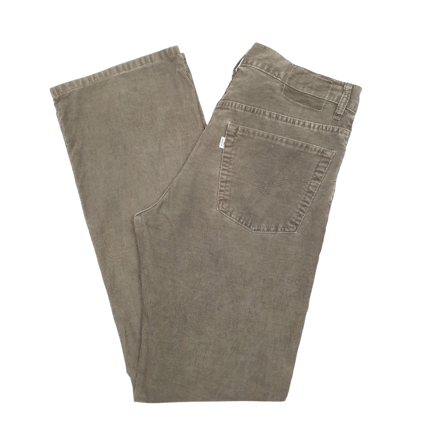 Mens Khaki Levis  Corduroy Trousers