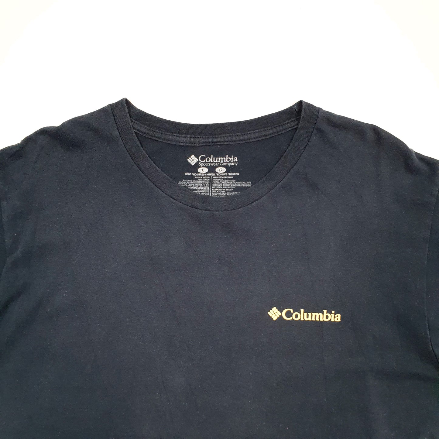 Mens Navy Columbia Sportswear  Short Sleeve T Shirt
