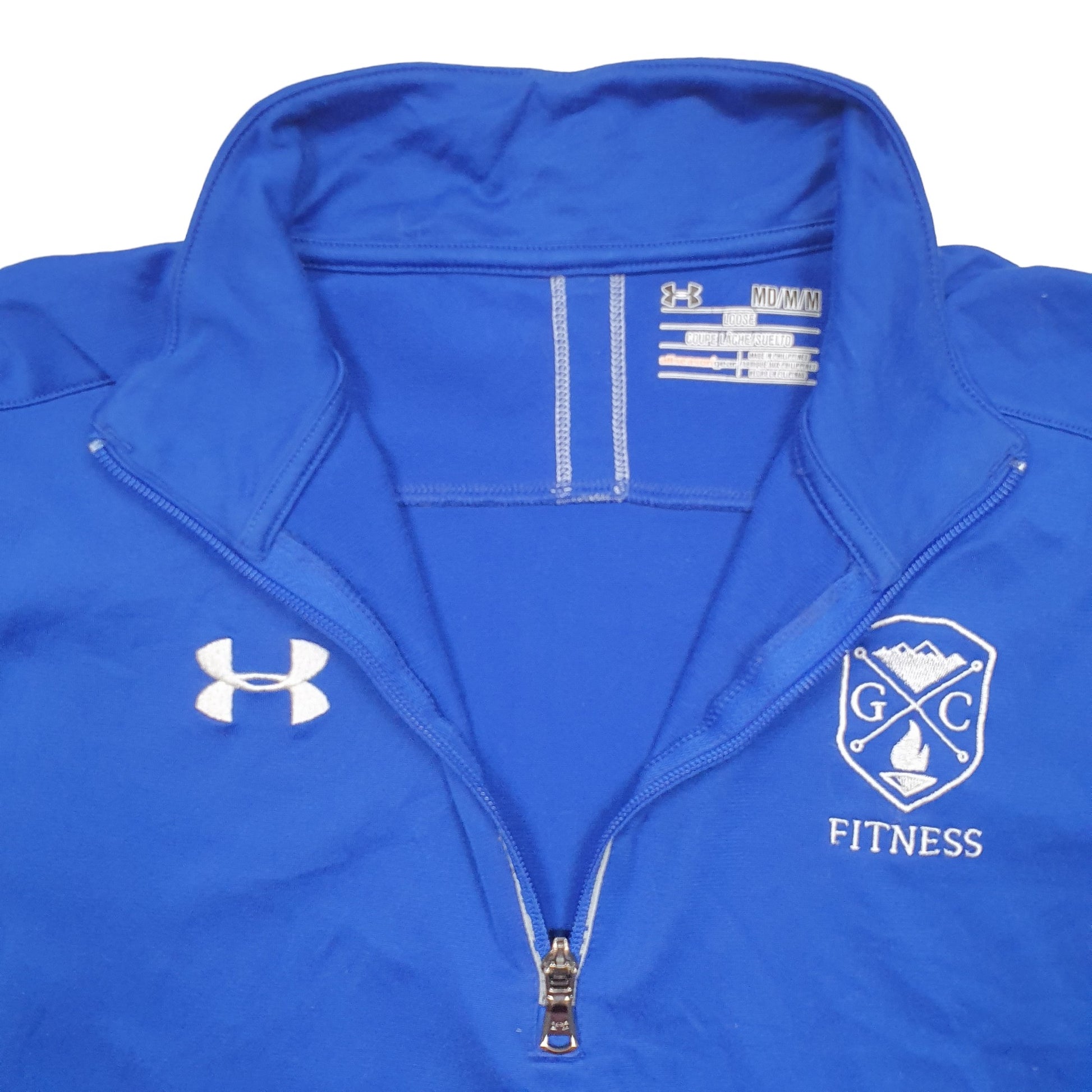Mens Blue Under Armour  Quarter Zip Jumper