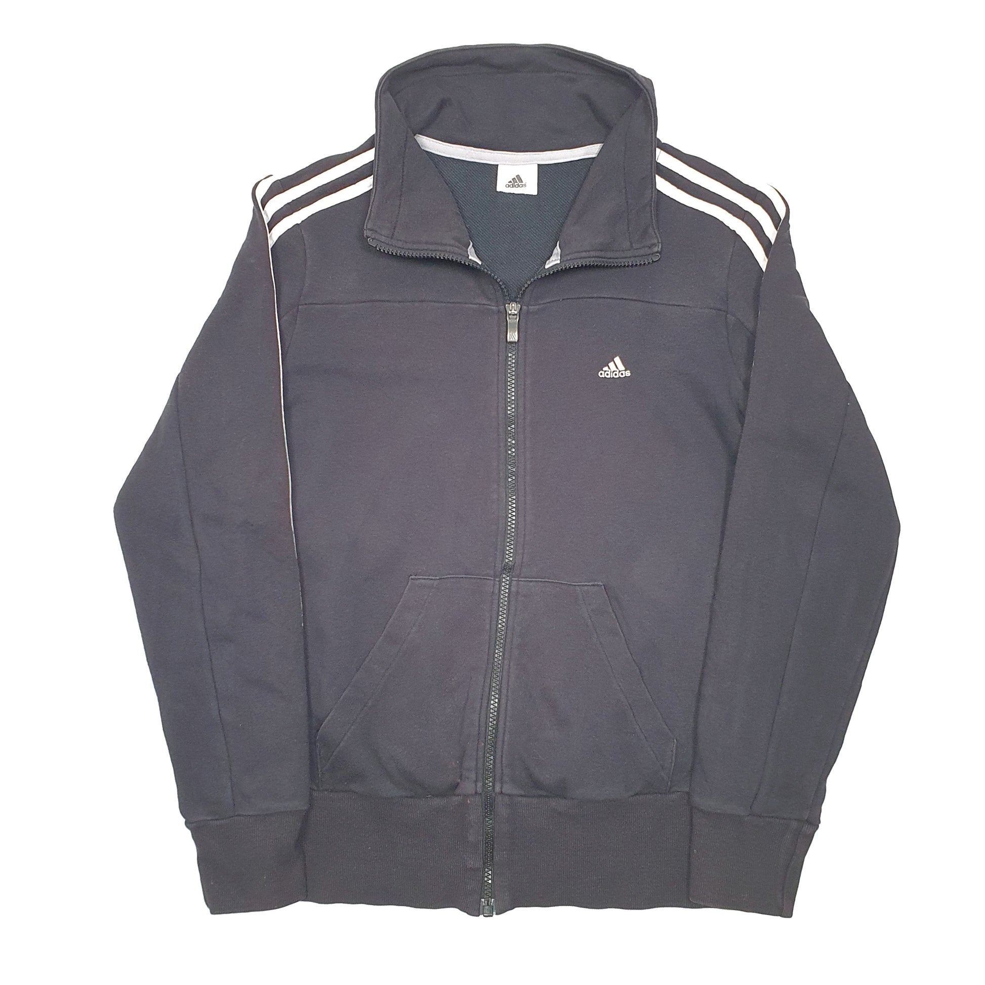 Mens Black Adidas  Full Zip Jumper