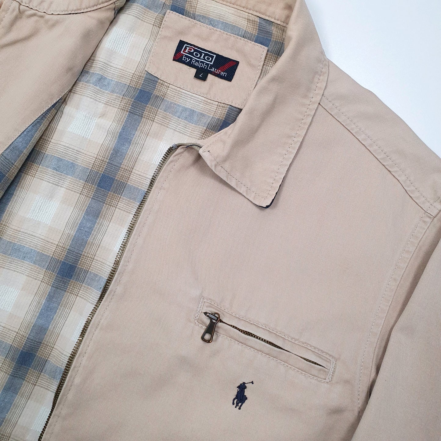 Mens Polo Ralph Lauren Harrington Jacket Beige