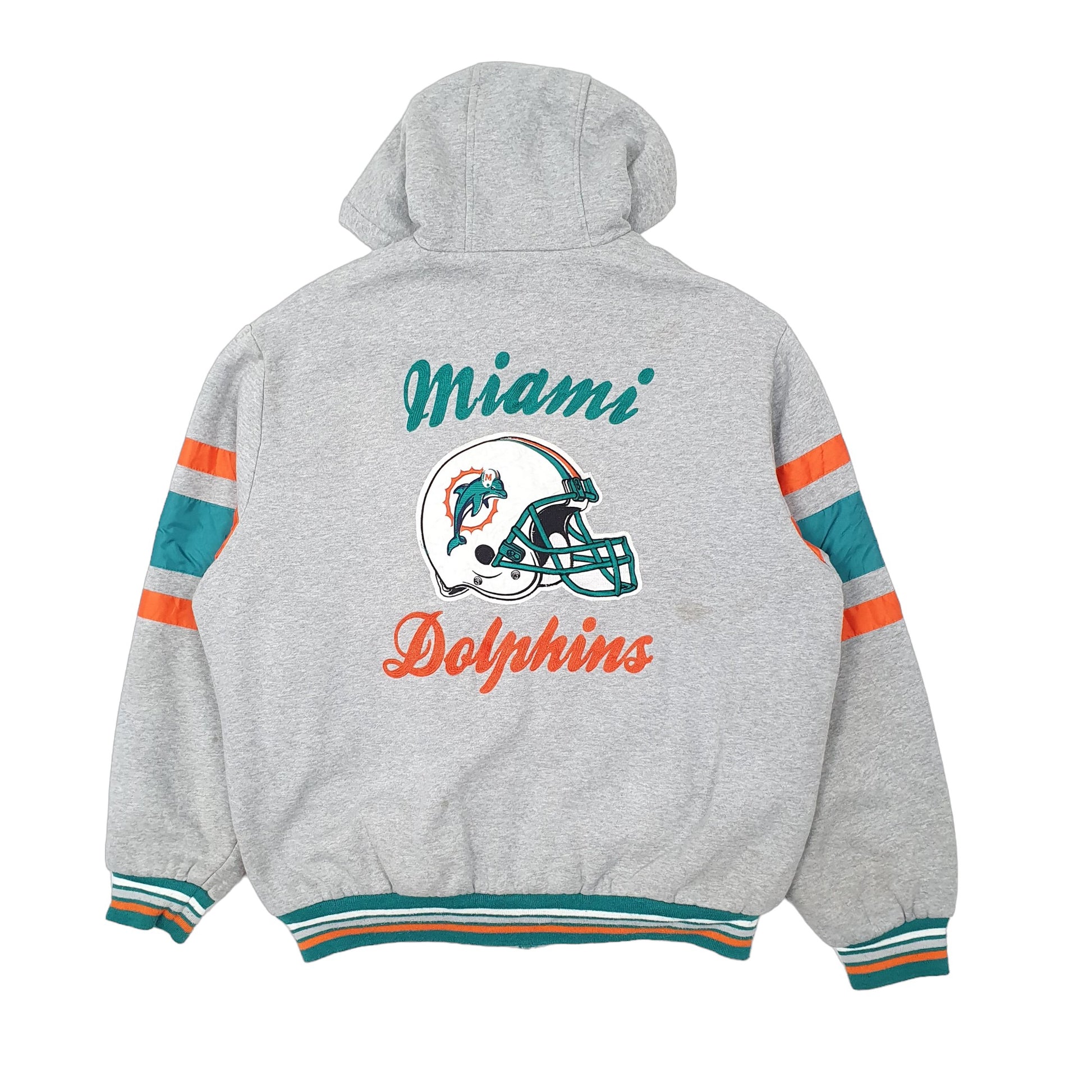 Mens Grey NFL Miami Dolphins USA Football  Coat