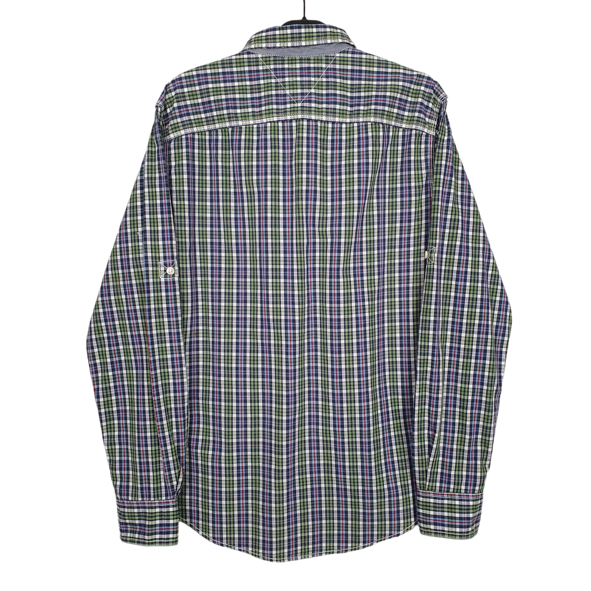 Tommy Hilfiger Long Sleeve Custom Fit Check Shirt Green