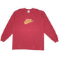 Nike Vintage 1990s Spellout Long Sleeve T Shirt Burgundy