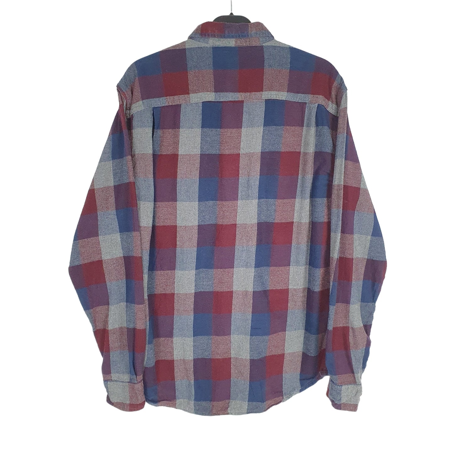 George Long Sleeve Regular Fit Check Flannel Shirt Shacket Blue