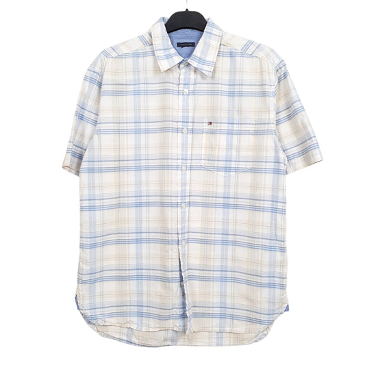 Blue Tommy Hilfiger Short Sleeve Shirt