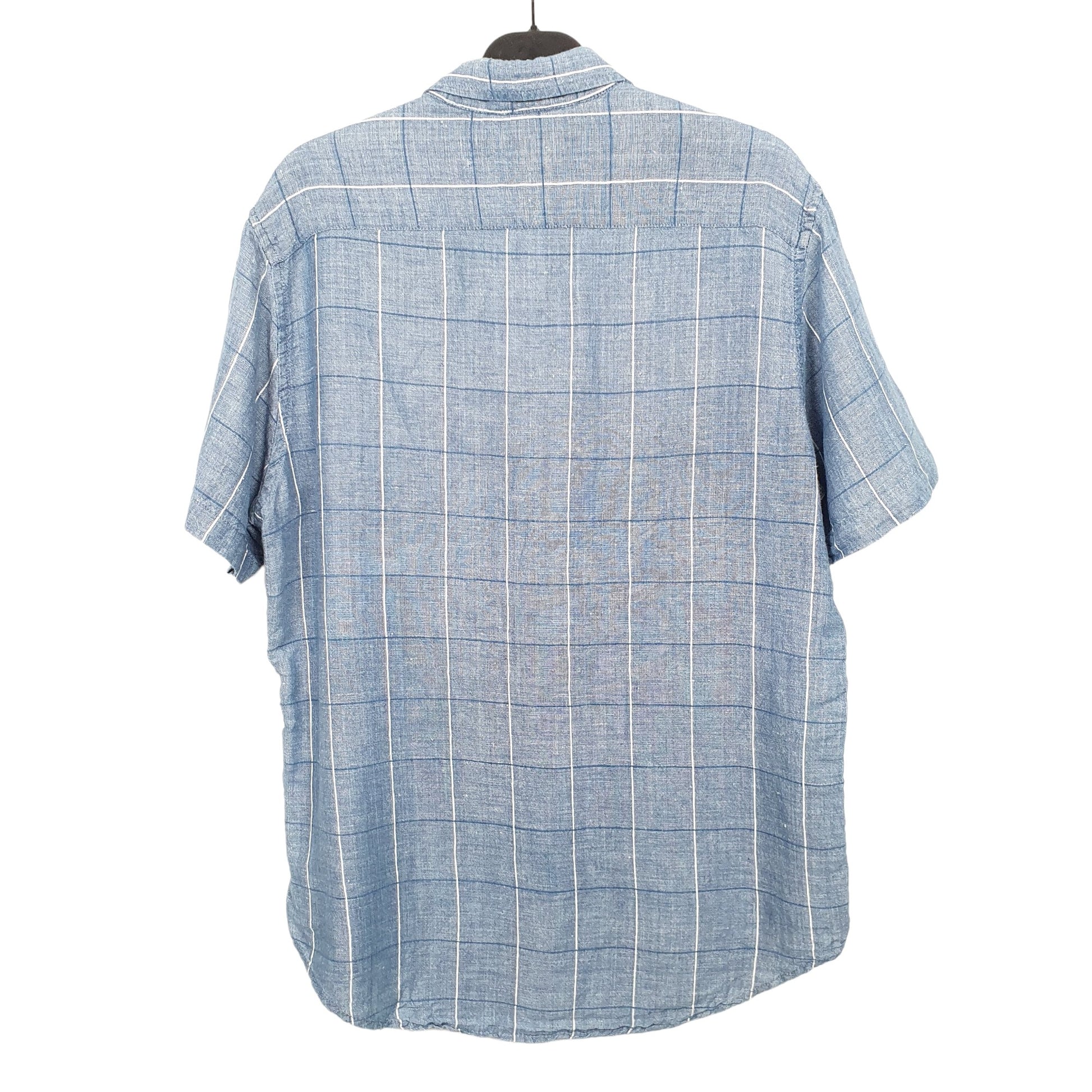 Tommy Hilfiger Short Sleeve Regular Fit Check Shirt Blue