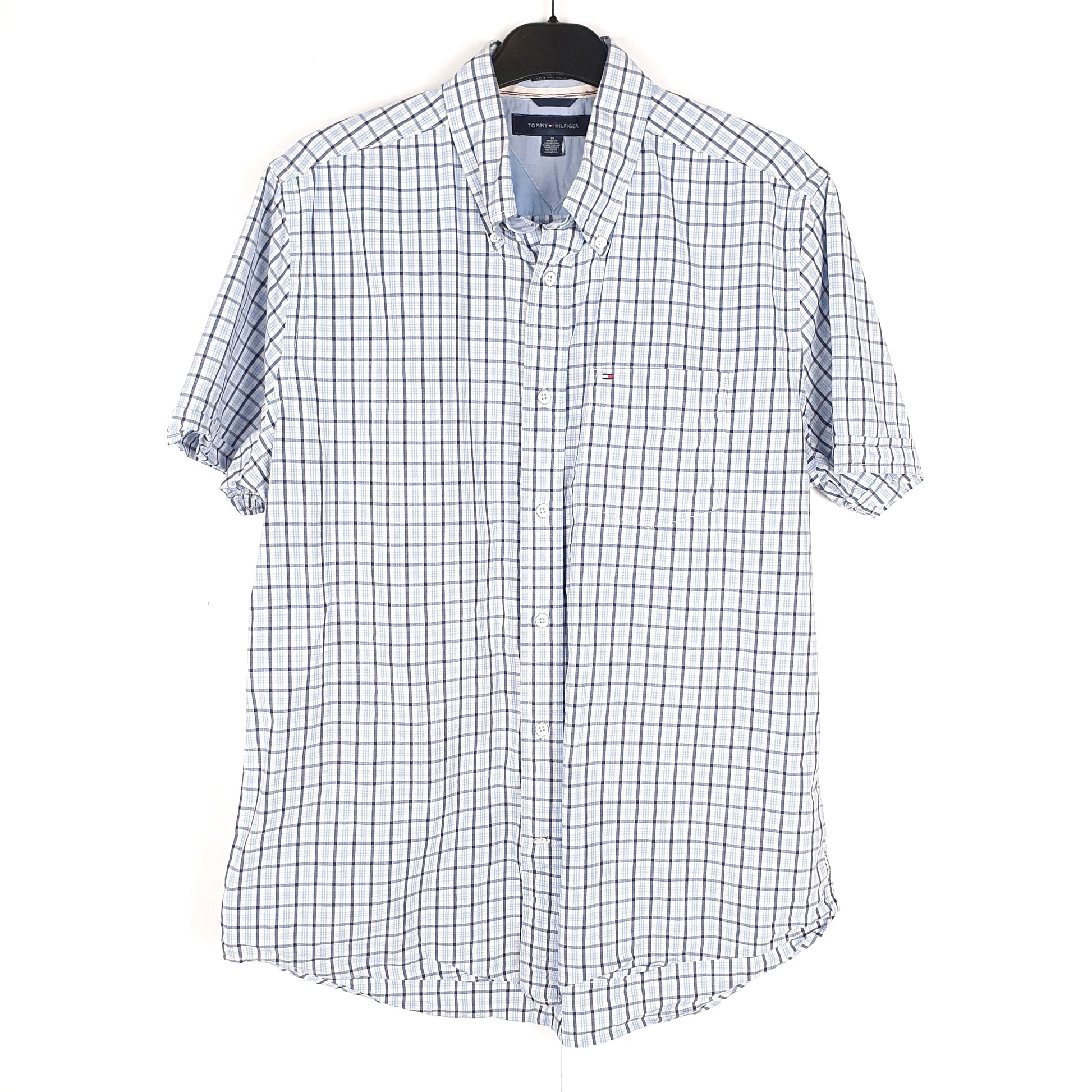 Blue Tommy Hilfiger Short Sleeve Shirt