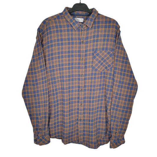 Truly Flannel Shacket Long Sleeve Regular Fit Check Shirt Brown
