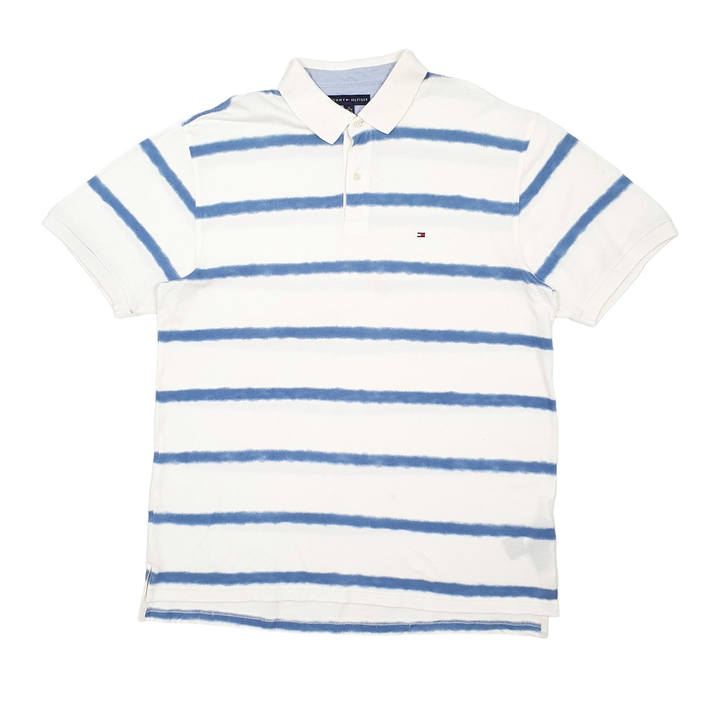 Mens White Tommy Hilfiger  Short Sleeve Polo Shirt