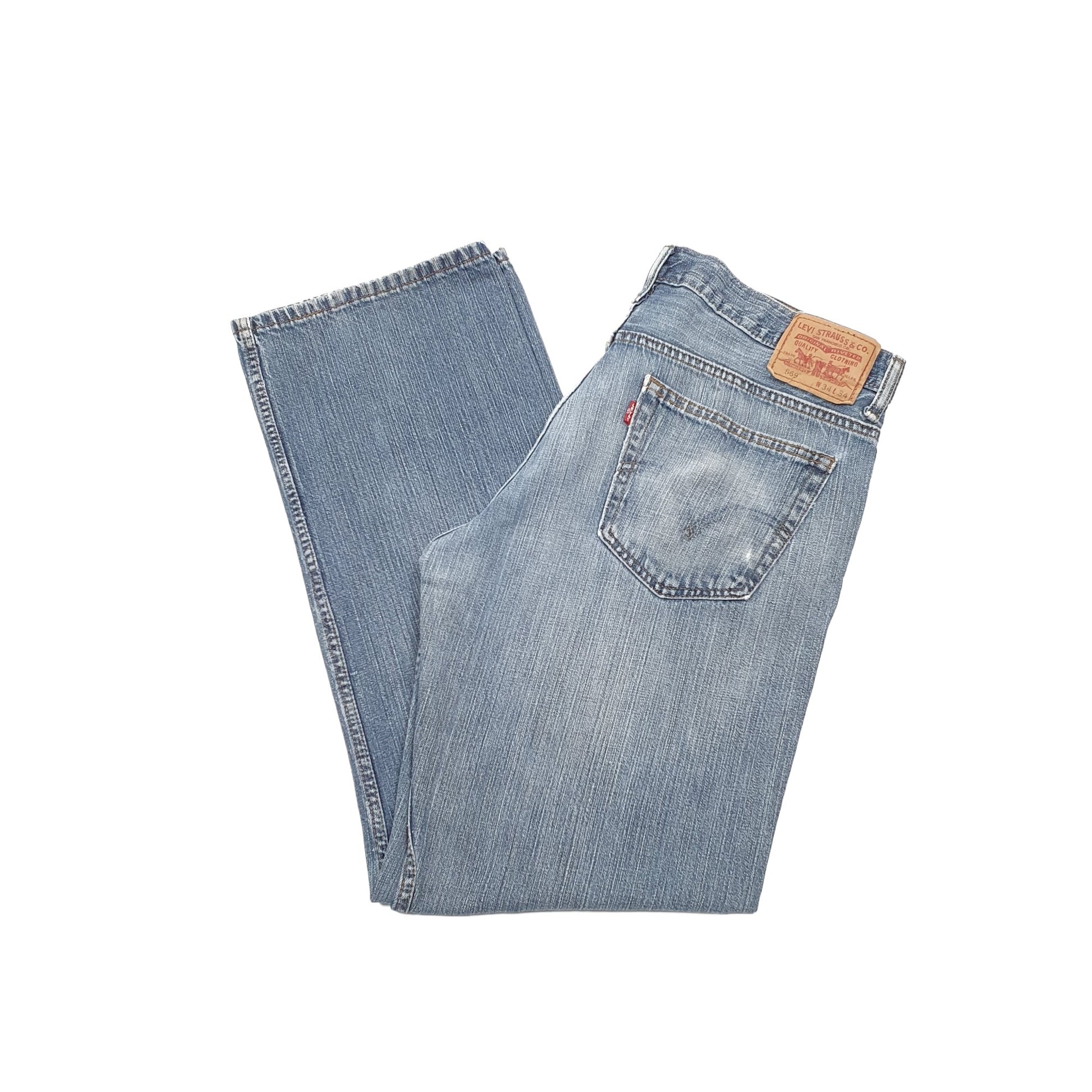 Levis 569 Loose Fit Jeans W34 L32 Blue