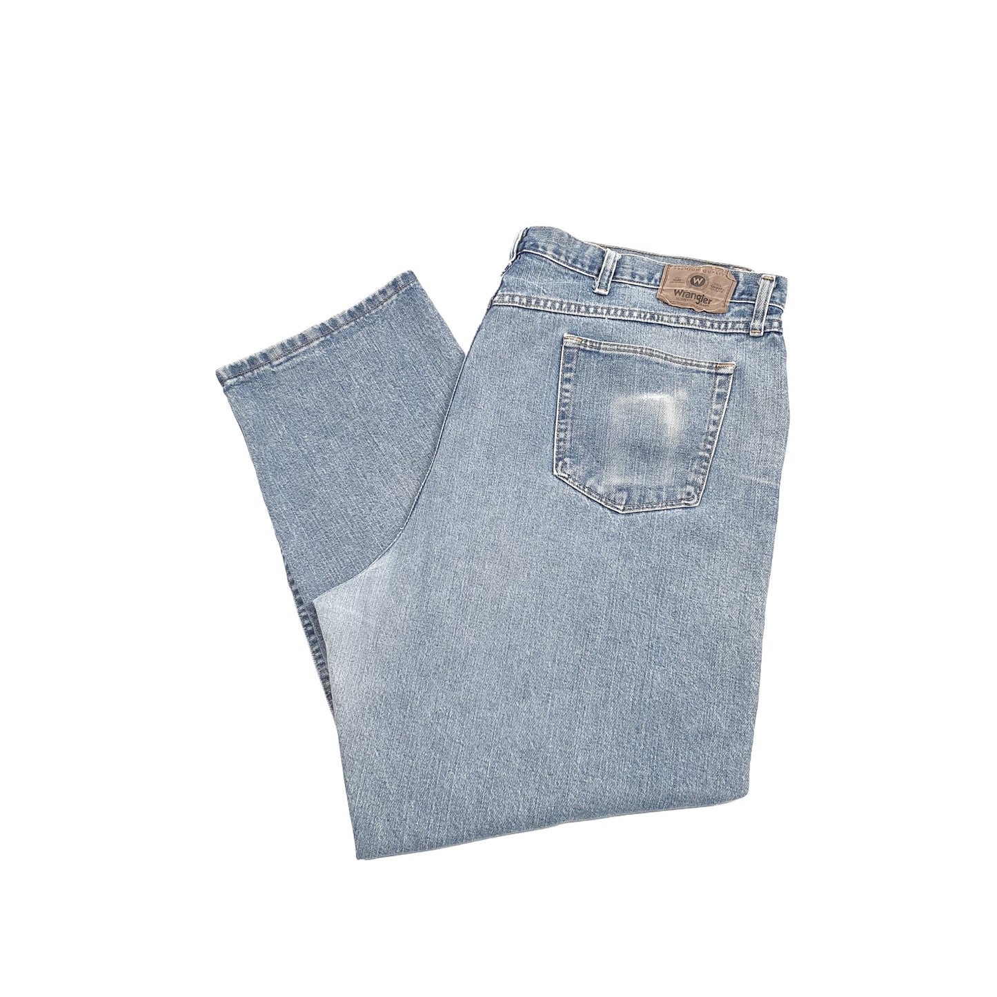 Wrangler Casual Straight Fit Relaxed Jeans W46 L28 Blue