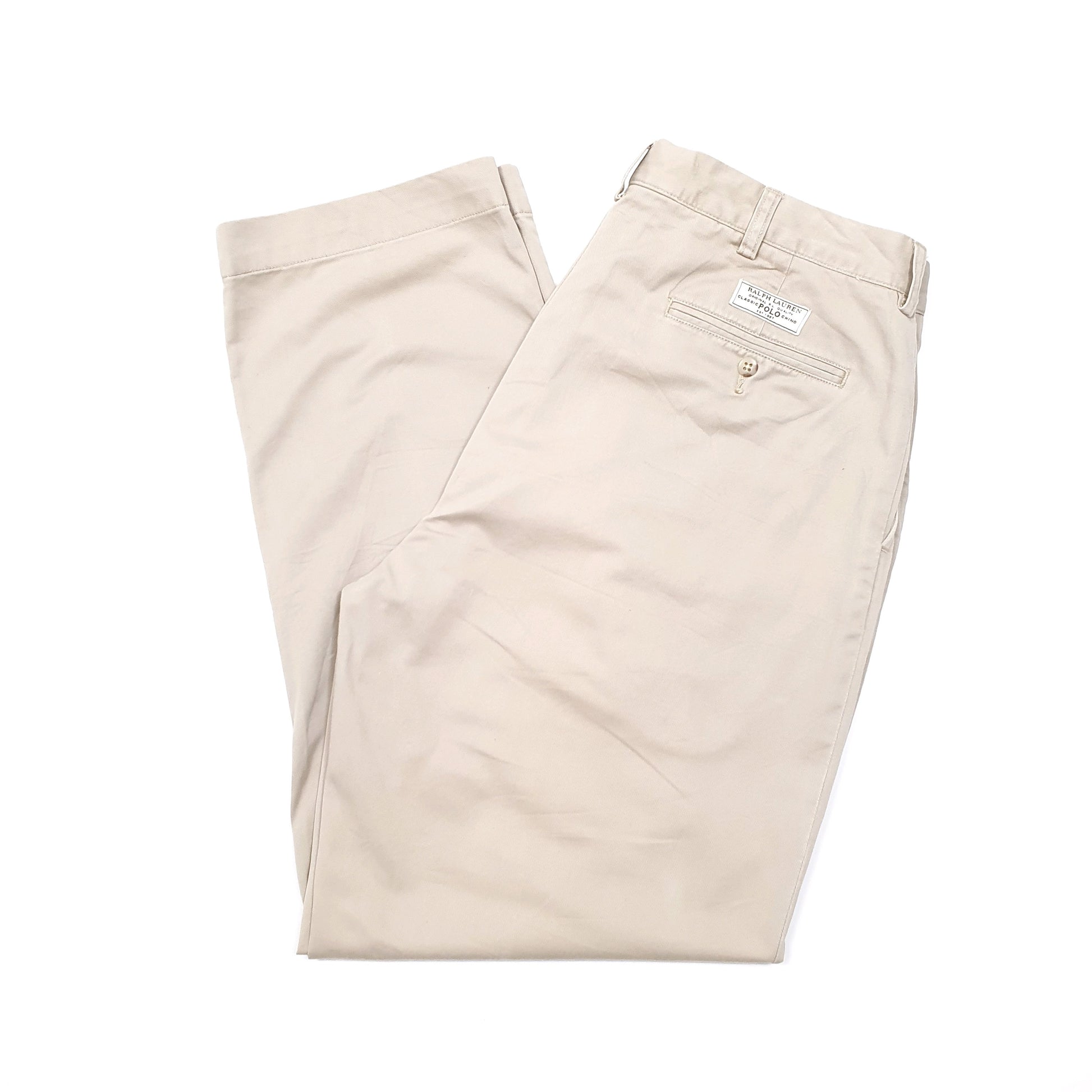 Mens Beige Polo Ralph Lauren Prospect Pant Chino Trousers