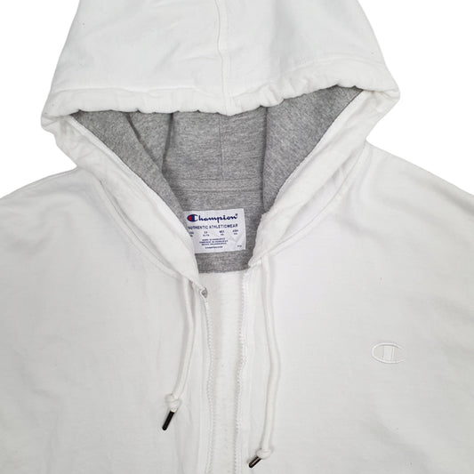 Mens White Champion  Hoodie Jumper