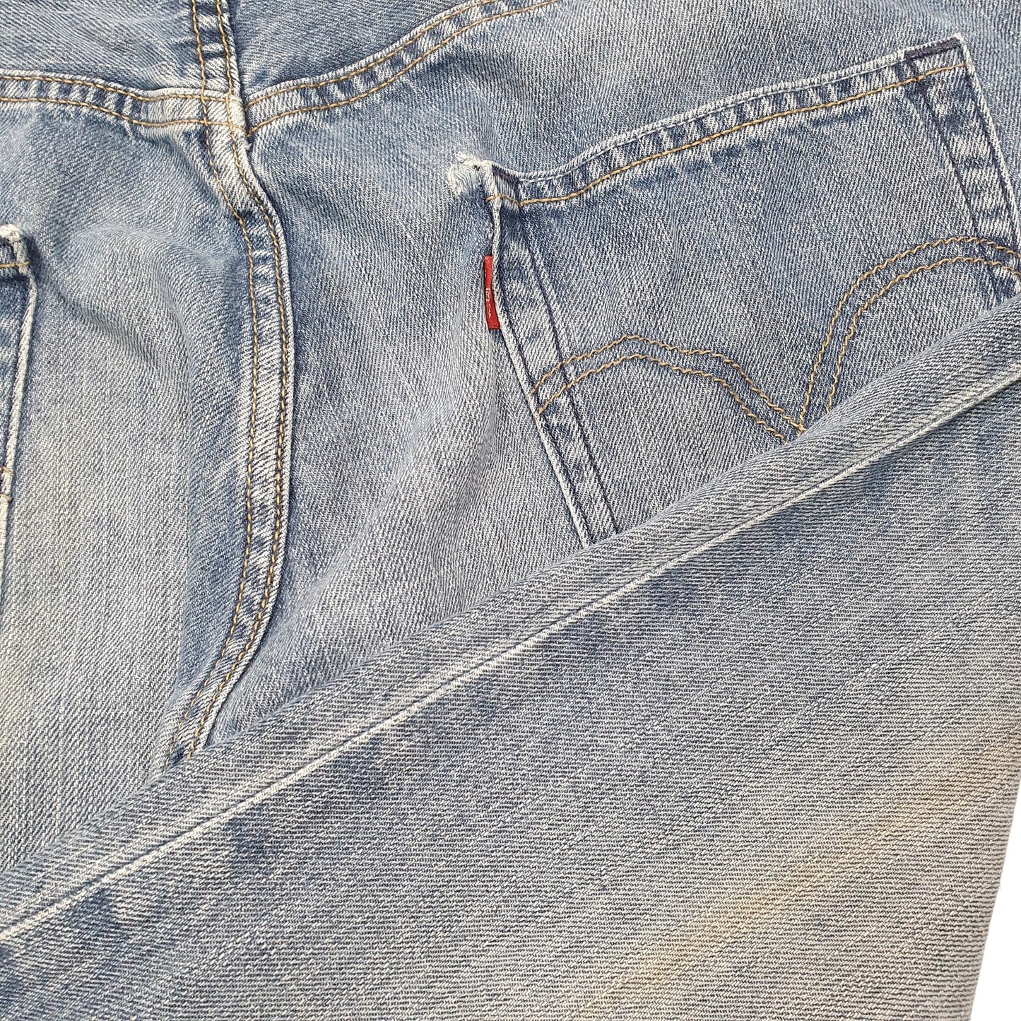 Mens Blue Levis Relaxed Casual JeansW34 L30