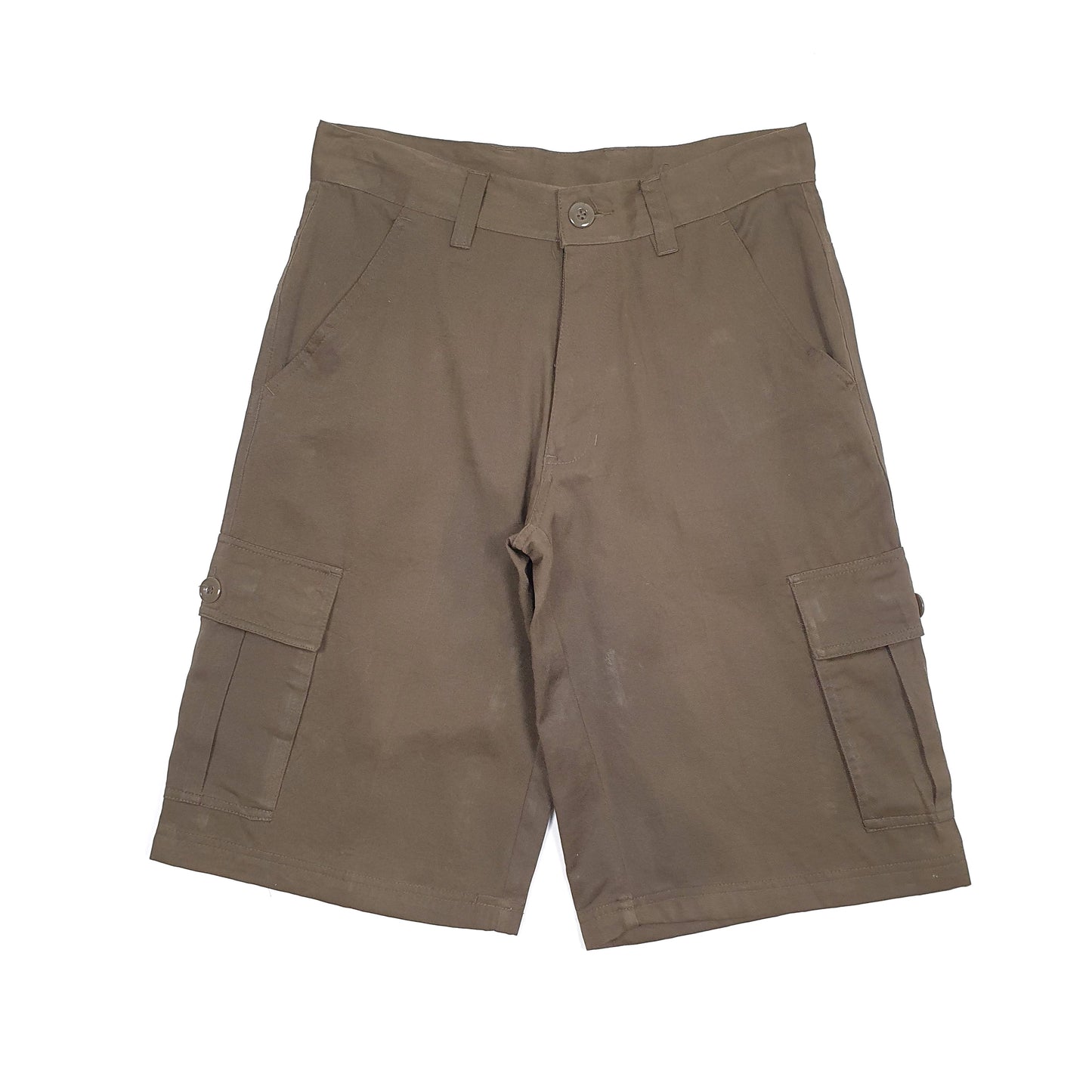 Mens Khaki Burnside  Cargo Shorts