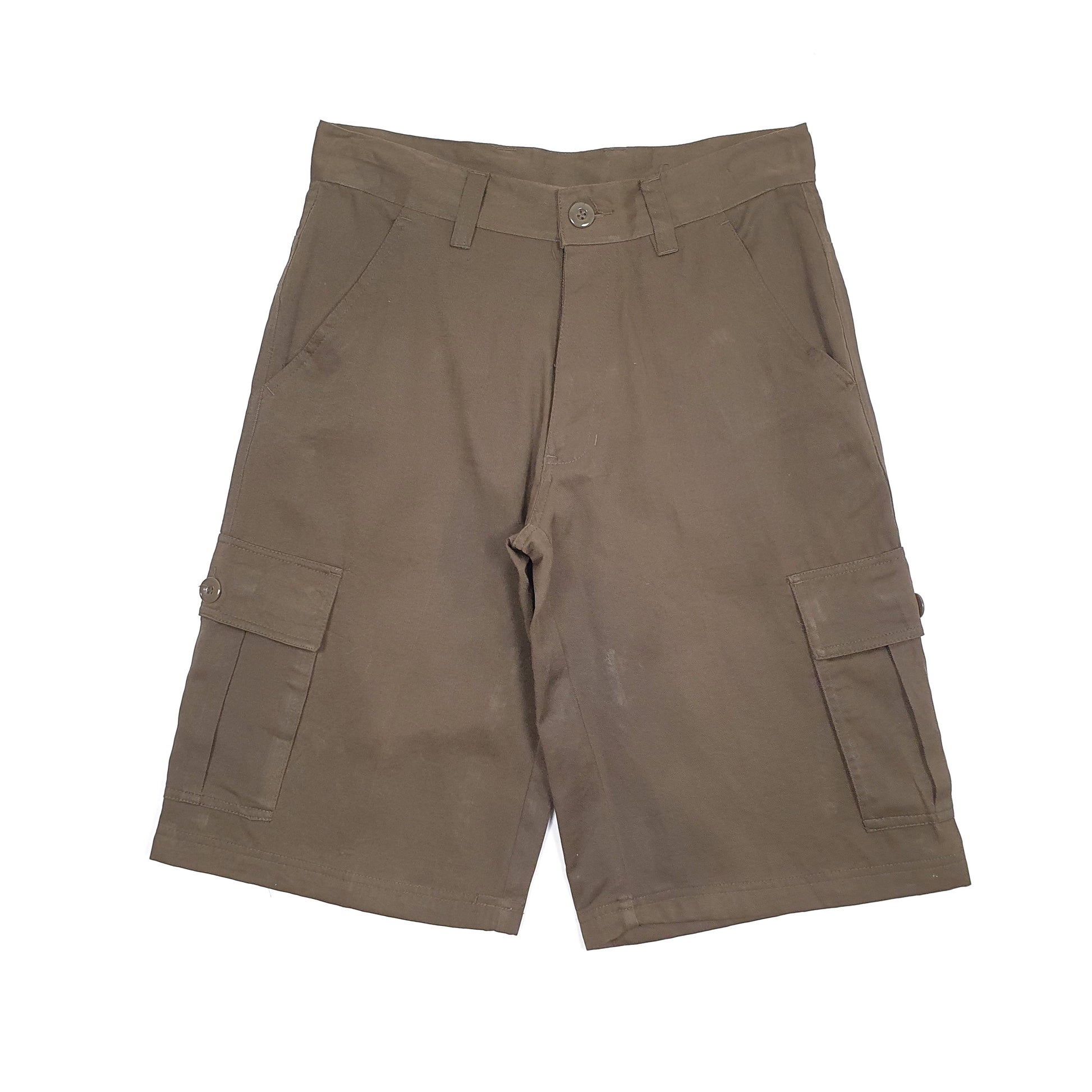 Mens Khaki Burnside  Cargo Shorts
