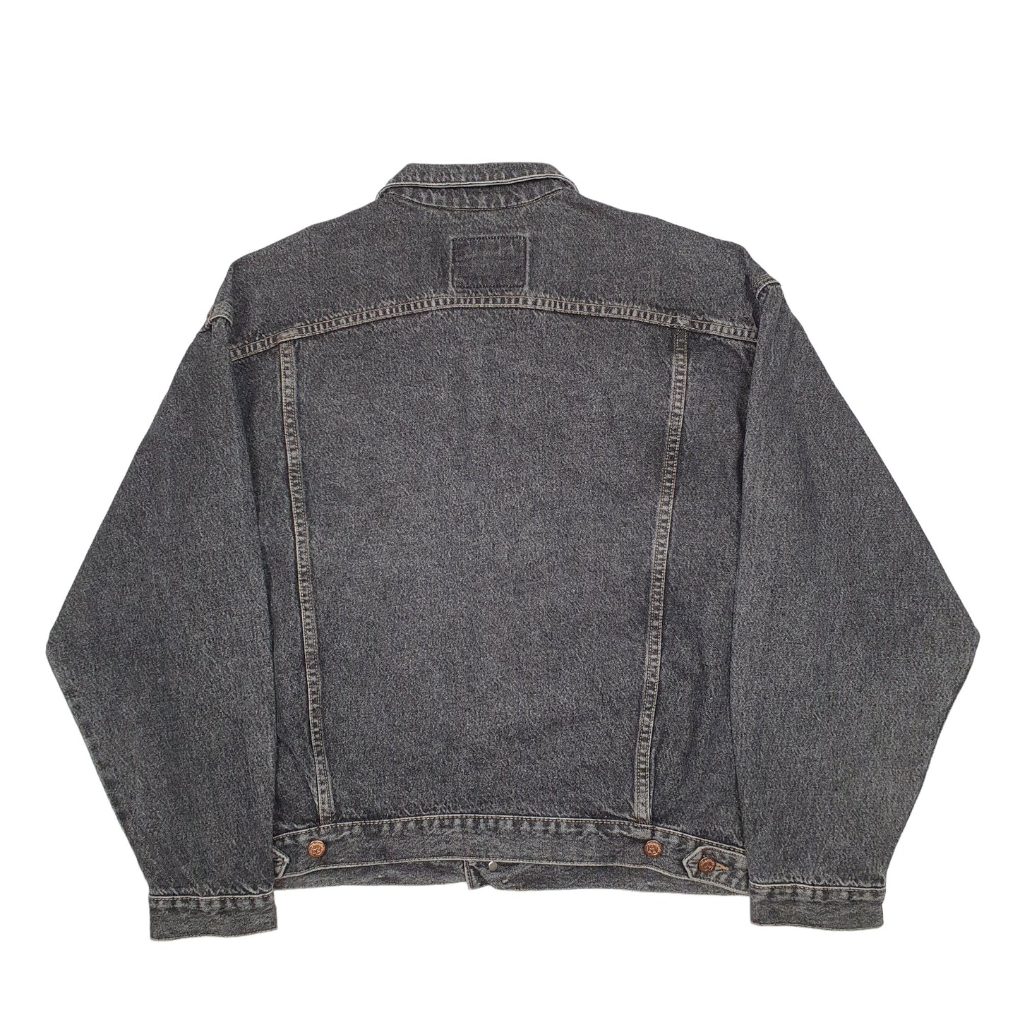 Mens Black Mascoti Trucker Denim Jacket Coat