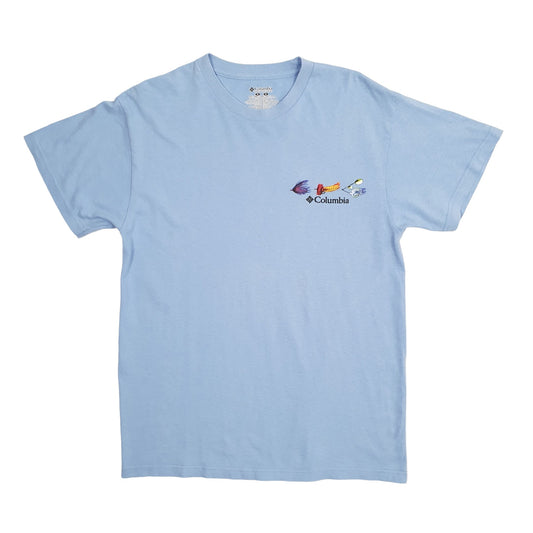 Mens Blue Columbia Sportswear  Short Sleeve T Shirt