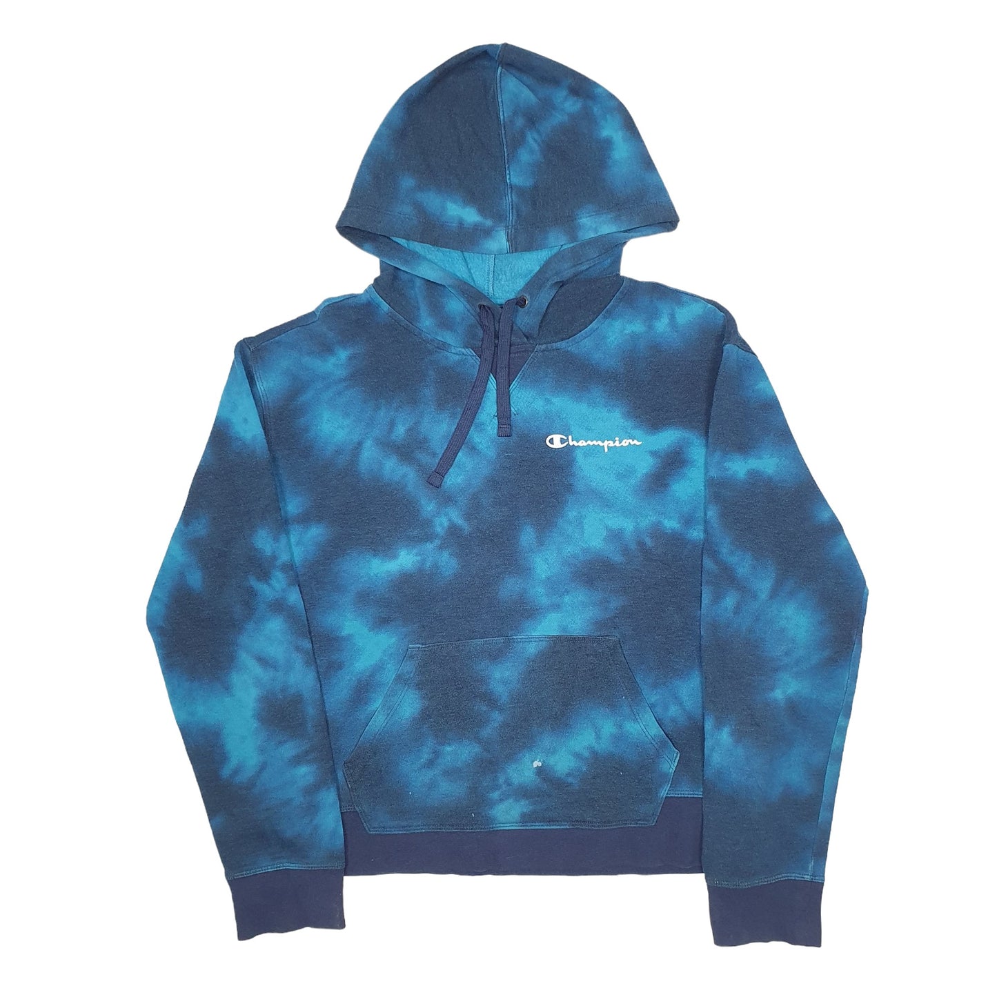 Mens Blue Champion  Hoodie Jumper