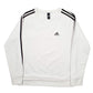 Mens White Adidas  Crewneck Jumper