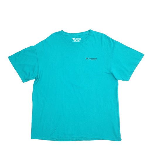 Mens Green Columbia Sportswear Performance Fishing Gear Short Sleeve T Shirt