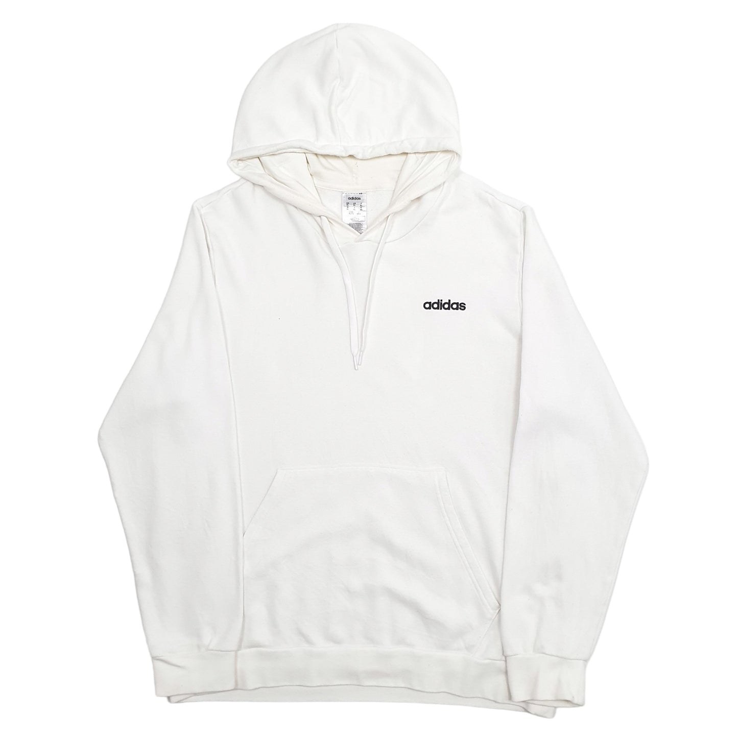Mens White Adidas  Hoodie Jumper