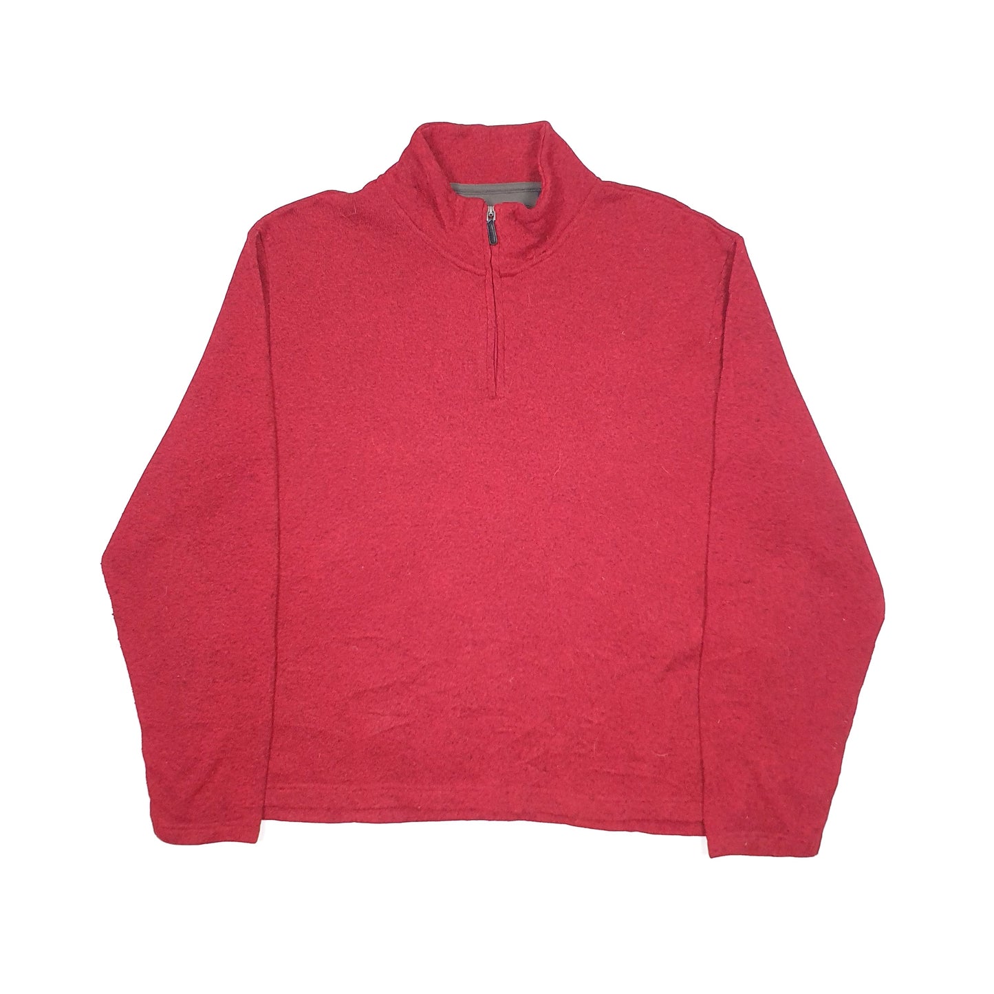 Wrangler Quarter Zip Fleece XXL Red