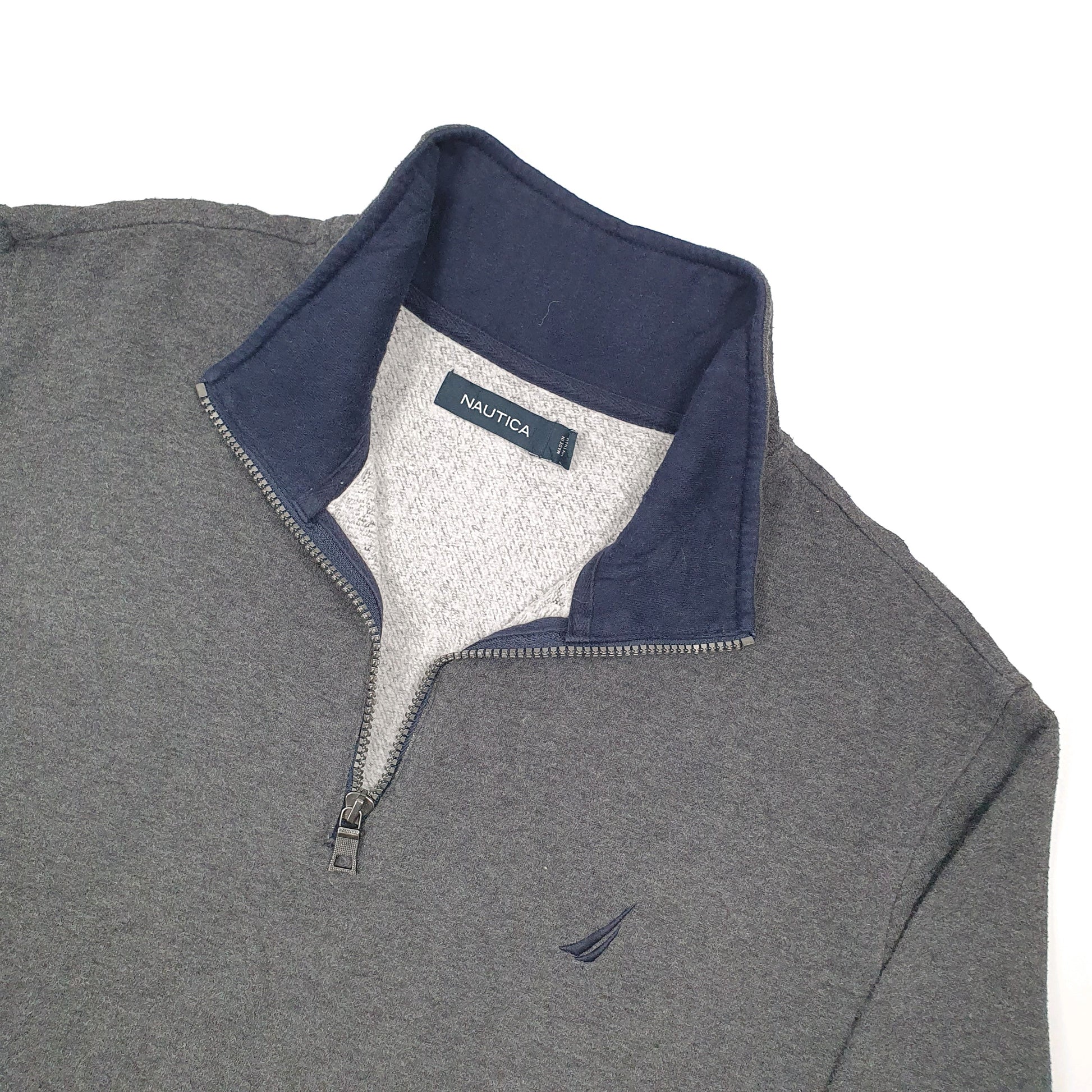 Nautica Quarter Zip L Grey