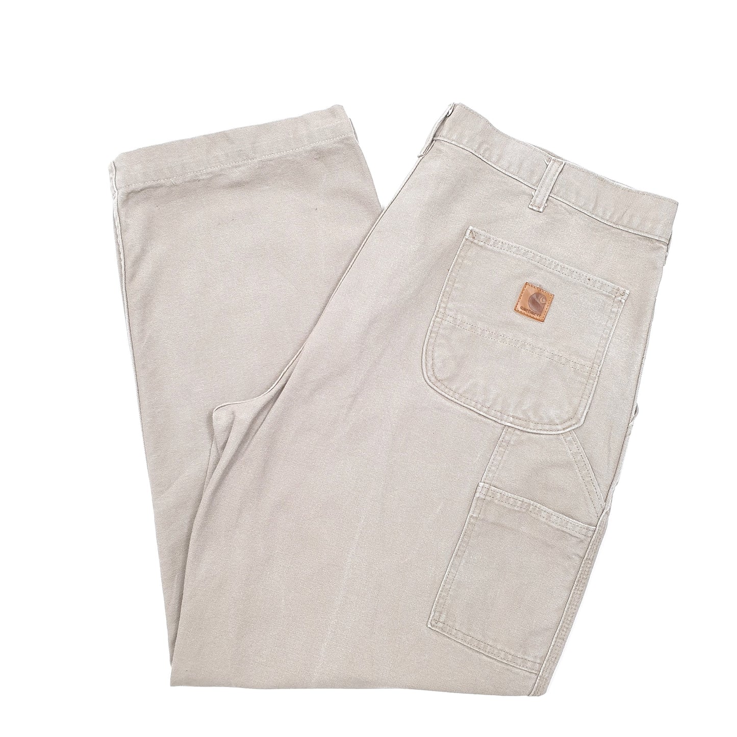 Mens Beige Carhartt  Carpenter Trousers