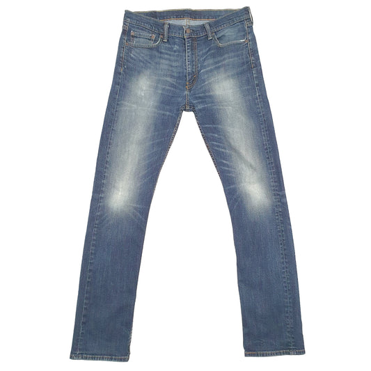 Levis 513 Slim Fit Jeans W34 L32 Blue