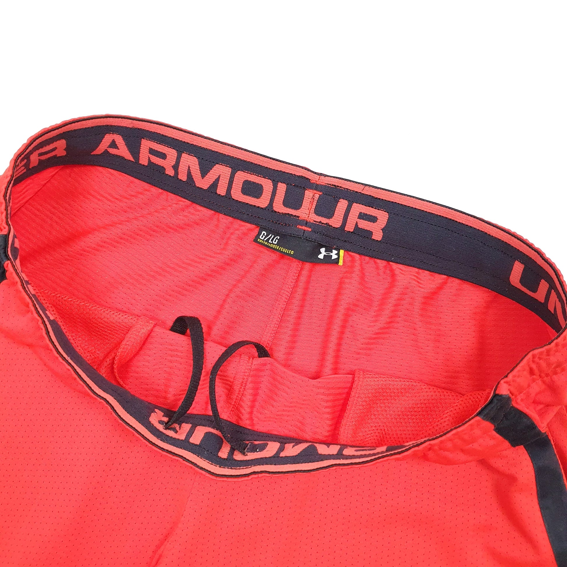 Under Armour Loose Fit Red Sport Shorts W34 Red