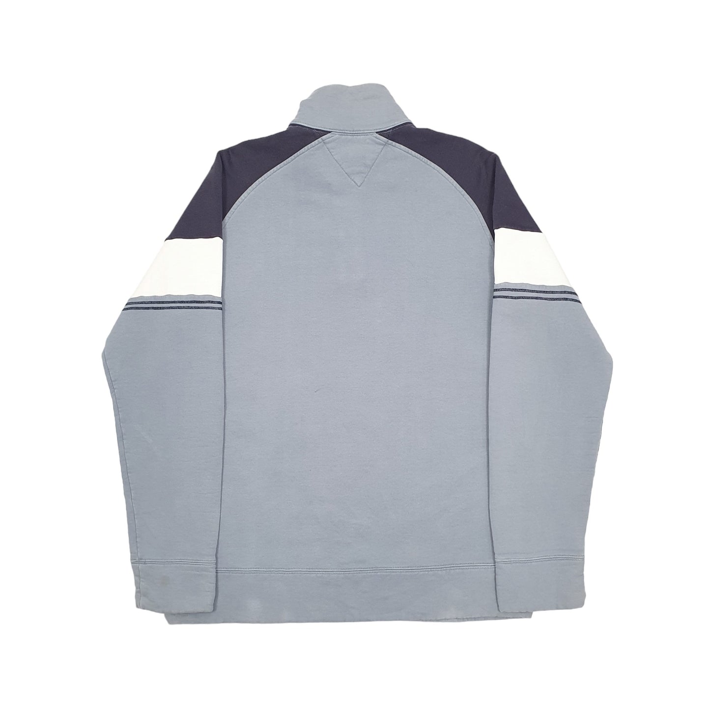 Tommy Hilfiger Denims Spellout Quarter Zip M Blue