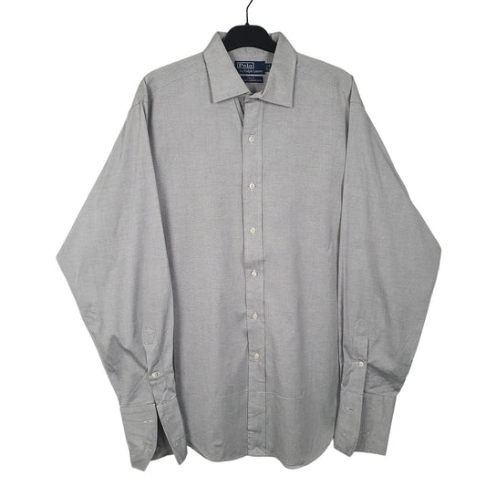 Mens Grey Ralph Lauren Phillip Polo Long Sleeve Shirt