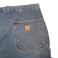 Mens Blue Carhartt Carpenter Workwear Denim Shorts
