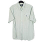 Ralph Lauren Short Sleeve Custom Fit Striped Shirt Green