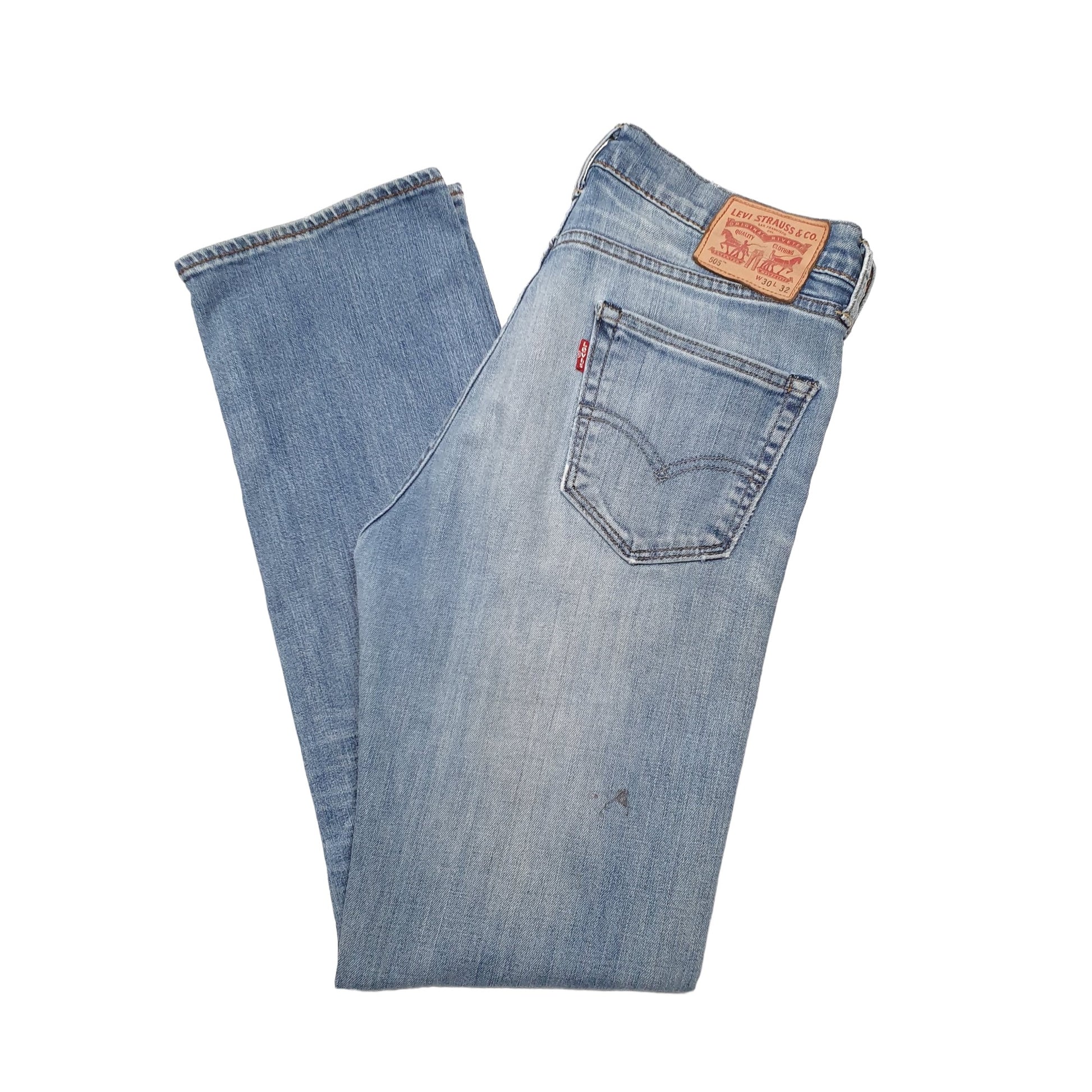 Levis 505 Regular Fit Jeans W30 L32 Blue