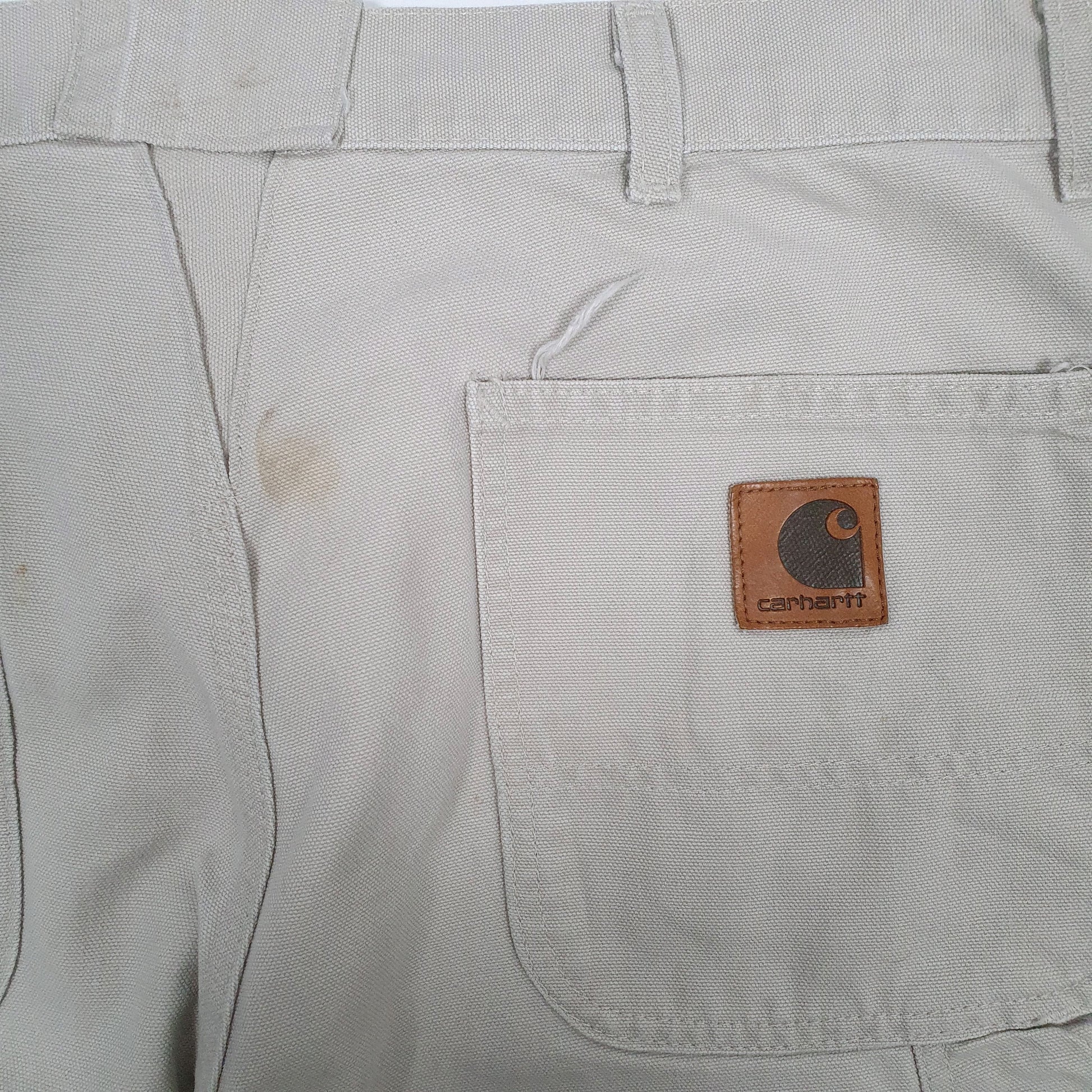 Mens Carhartt Beige Carpenter Trousers W38 L27 Beige