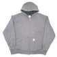 Mens Grey Carhartt Hoodie Thermal Lined Active Full Zip Jumper