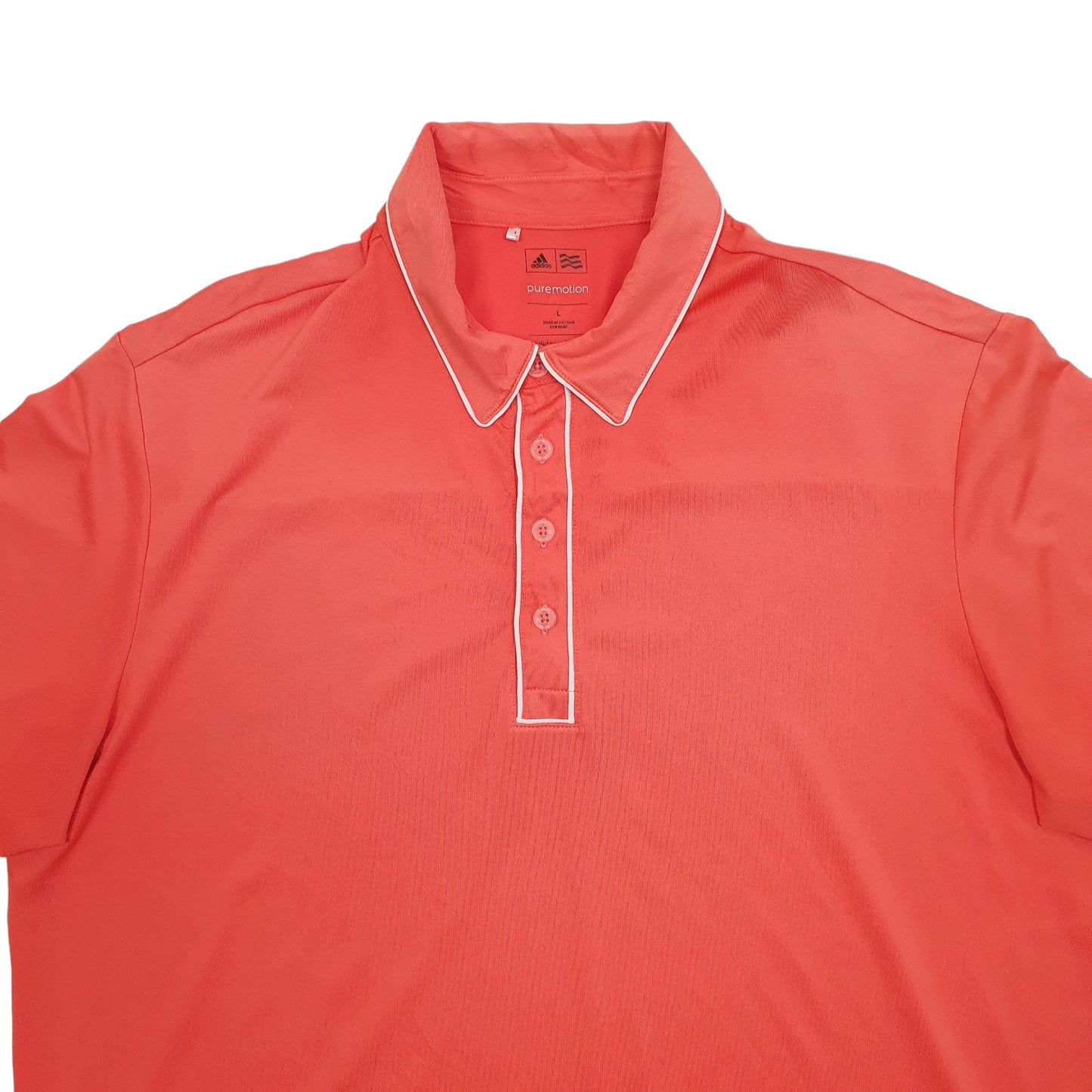 Adidas Short Sleeve Polyester Polo Shirt Pink