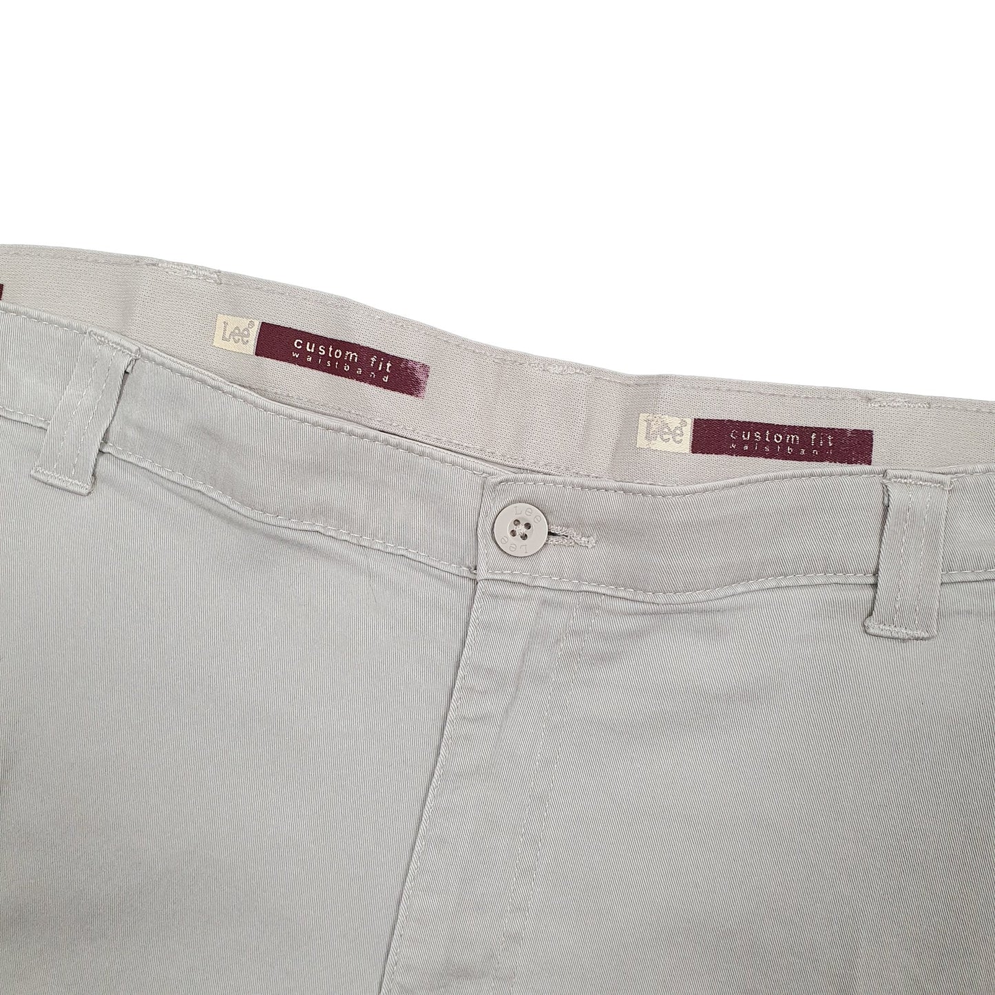 Mens Beige Lee Custom Fit Cargo Shorts