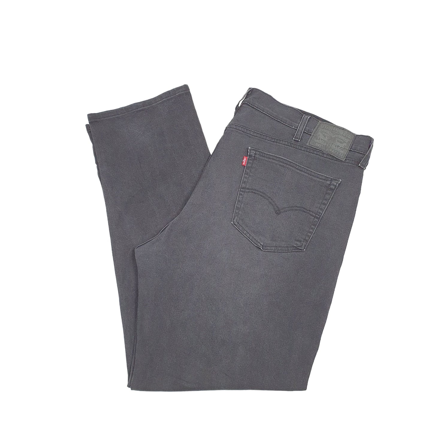 Levis 541 Tapered Fit Stretch Jeans W42 L31 Black