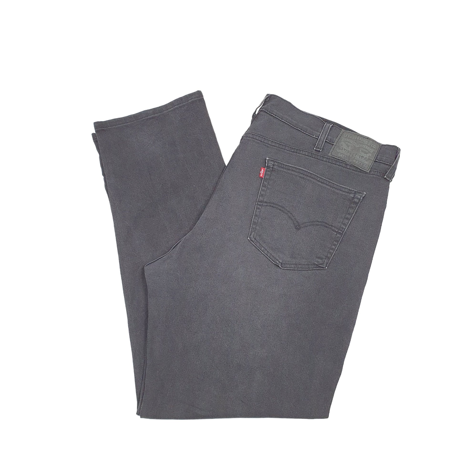 Levis 541 Tapered Fit Stretch Jeans W42 L31 Black