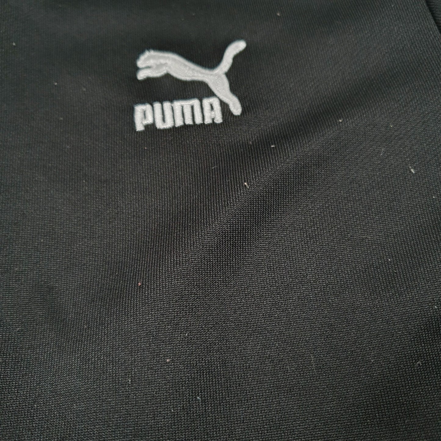 Mens Black Puma Hoodie Hooded Active Track Top Full Zip Jumper