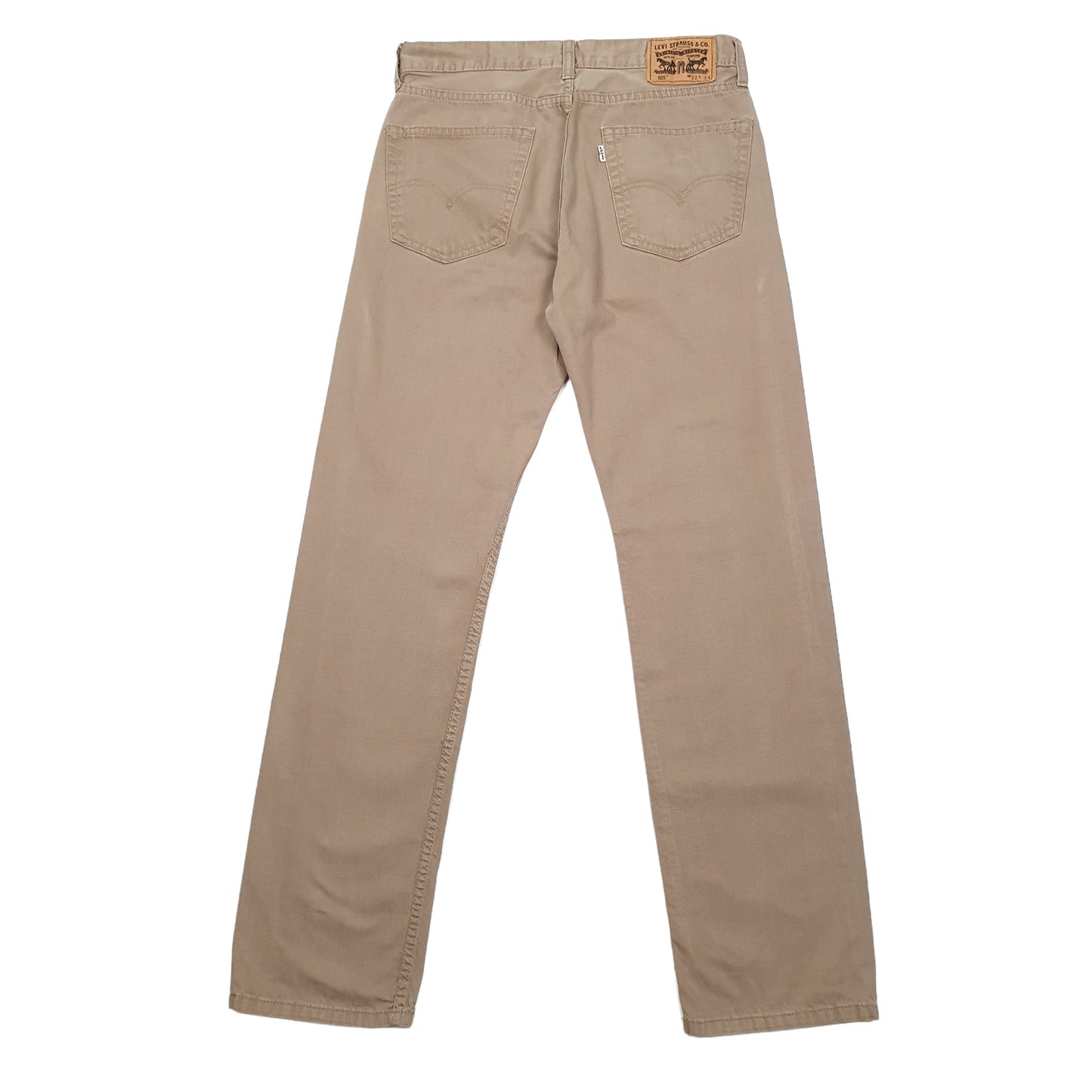 Levis 505 Regular Fit Jeans W32 L34 Brown