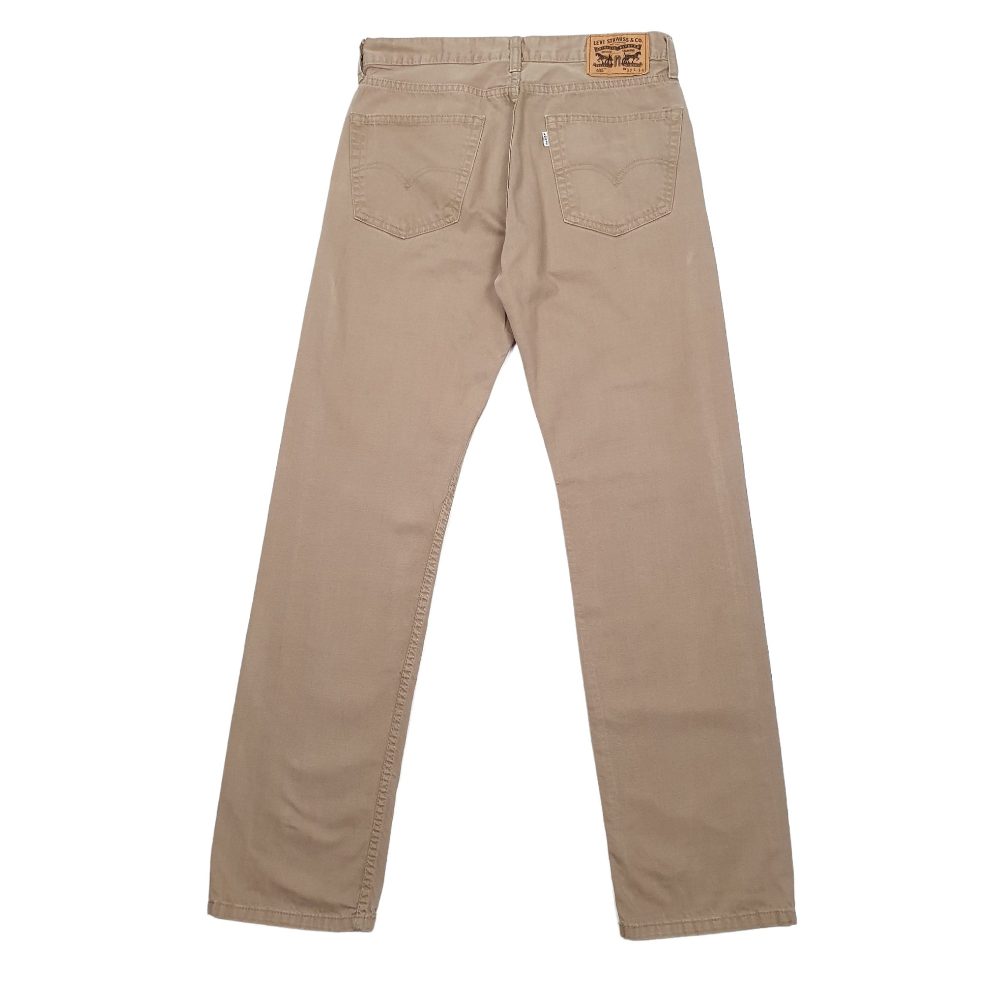 Levis 505 Regular Fit Jeans W32 L34 Brown