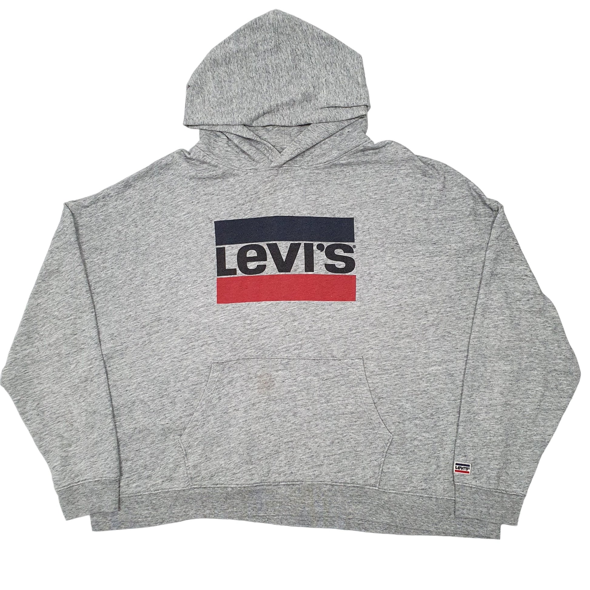 Mens Grey Levis  Hoodie Jumper