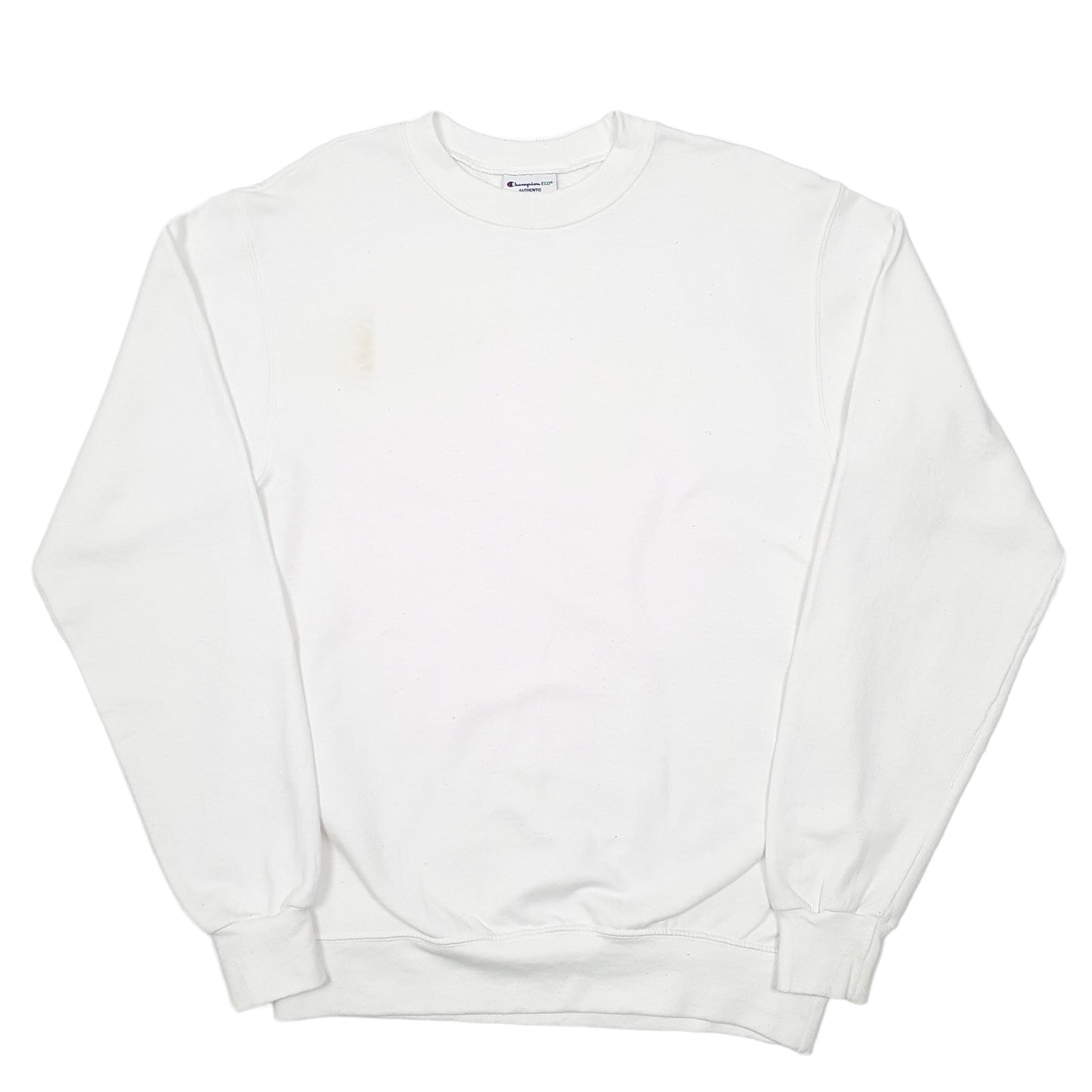 Mens White Champion  Crewneck Jumper