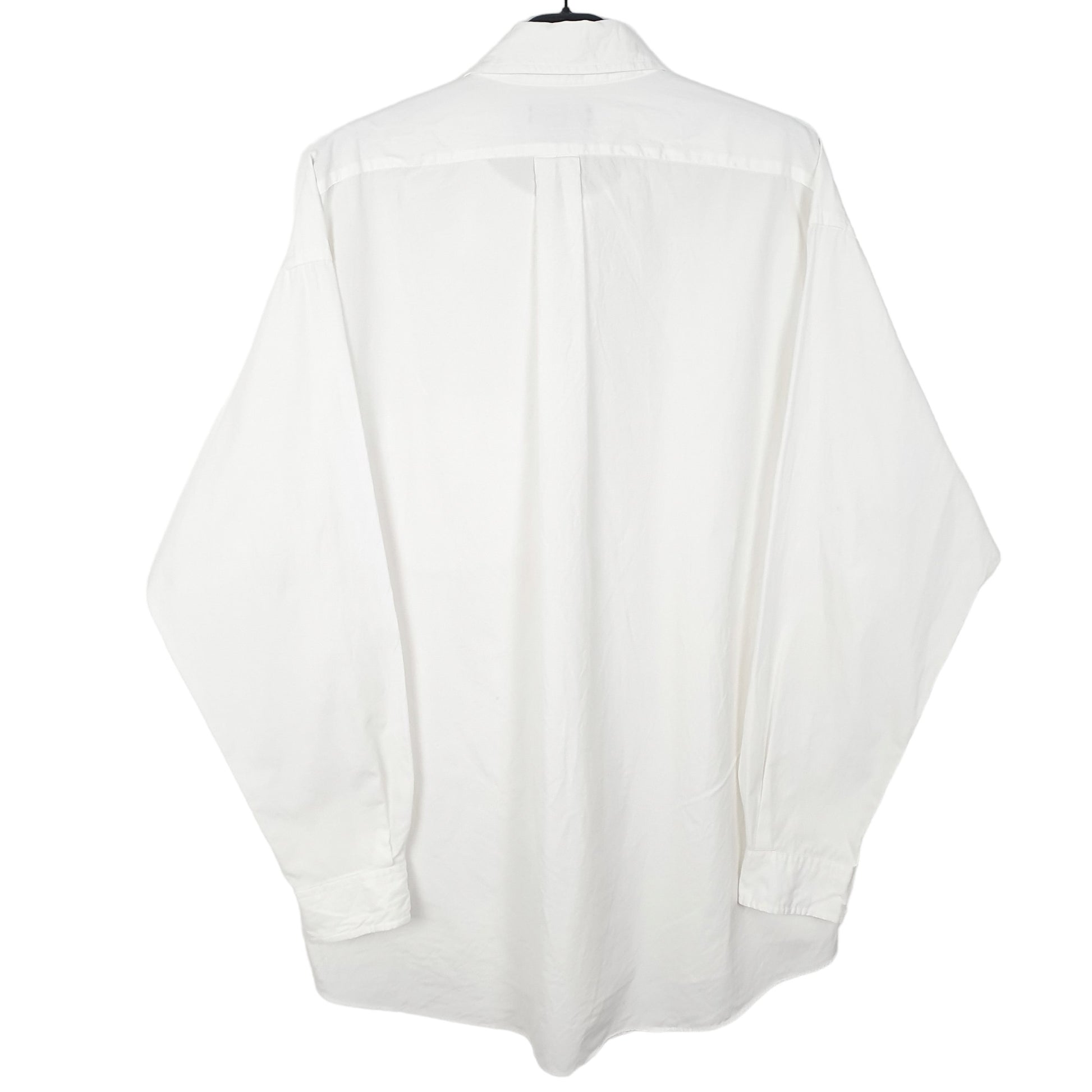 Mens White Ralph Lauren Oxford Polo Jeans Long Sleeve Shirt